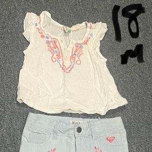 Roxy shorts and top